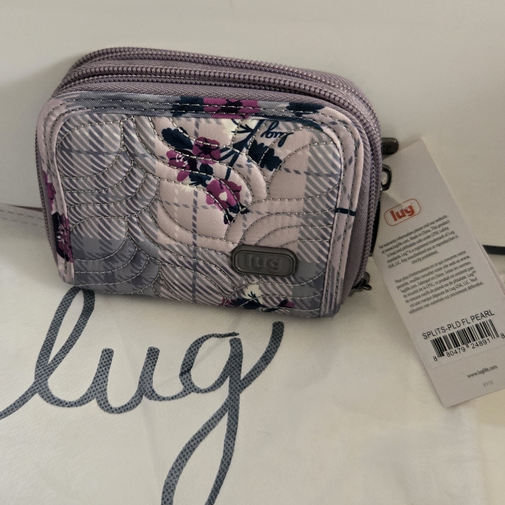 Lug - Splits Wallet - Plaid Floral Gray